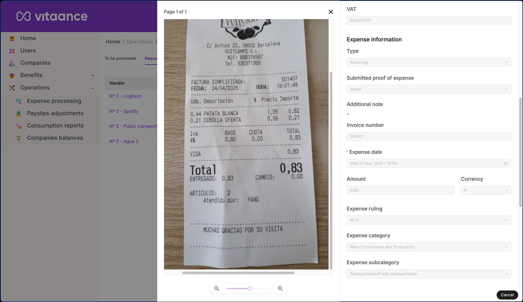 Admin panel Screenshot 3